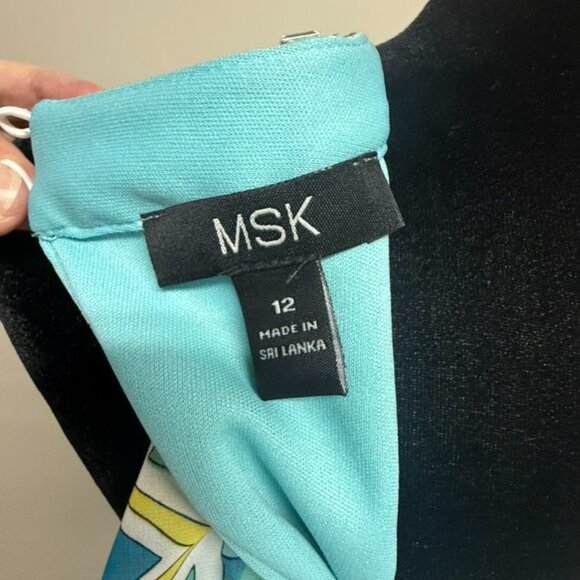 Long Multi Coloured Dress with Jewel Collar - Picture 5 of 5